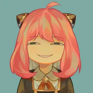 😈 Anya Forger Spy x Family anime, manga, spy x family, anya forger, cute, funny telegram sticker