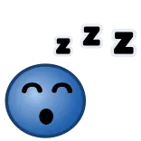 😴 ZZZ sen, spiący, zzz, zmęczony, odpoczynek, marzenie whatsapp sticker