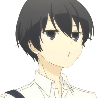 😗 anime, boy, character, portrait telegram sticker