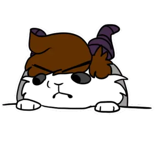 😡 cat, angry, cartoon, sticker, pet, animal whatsapp sticker