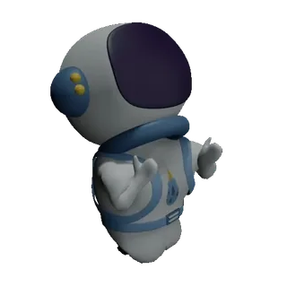 🙏 astronot, luar angkasa, karakter, kartun, ilustrasi, imut, lucu, gestur telegram sticker