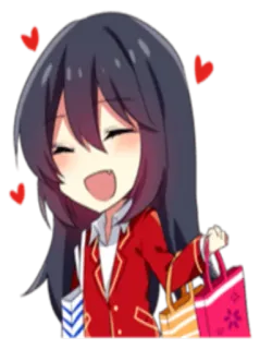 🛍 Anime, Chibi, Mua sắm, Dễ thương, Hoạt hình, Trái tim telegram sticker