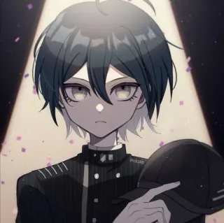 🔪 Shuichi Saihara Danganronpa อนิเมะ, มังงะ, Danganronpa, Shuichi Saihara, นักสืบ, ตัวละคร telegram sticker