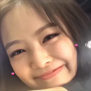 😄 woman, smiling, cute, hearts, portrait telegram sticker