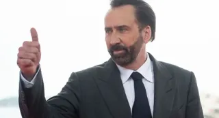 🥃 Nicolas Cage celebrity, actor, thumbs up, portrait telegram sticker