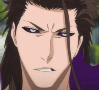 😡 Sosuke Aizen Bleach anime, villain, serious, aizen, sosuke telegram sticker