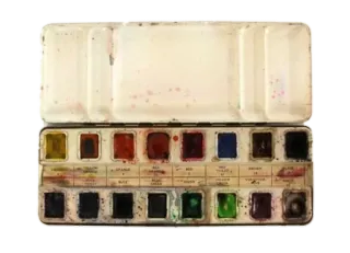 🌟 acquerello, pittura, tavolozza, materiali artistici, pittura, artista telegram sticker