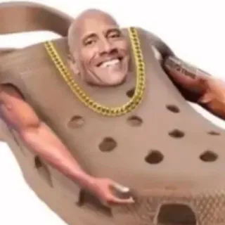 😂 Dwayne Johnson ドウェイン・ジョンソン, ザ・ロック, ミーム, 面白い, 有名人, 俳優, クロックス whatsapp sticker