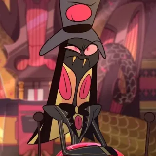 🌟 Sir Pentious Hazbin Hotel 악마, 뱀, 악당, 만화, 애니메이션 telegram sticker