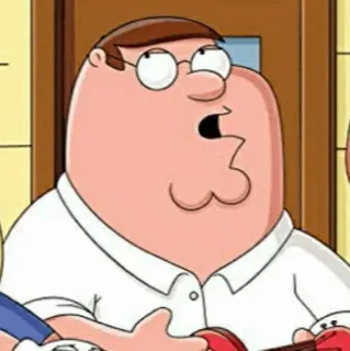 ▪️ Peter Griffin Family Guy 만화, 피터 그리핀, 패밀리 가이, 코미디, 애니메이션 telegram sticker