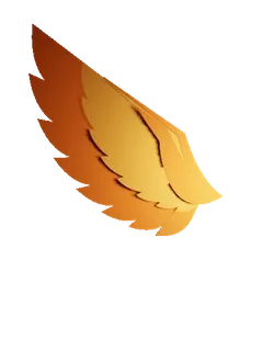 👋 piuma, ala, arancione, oro, design, astratto whatsapp sticker