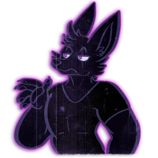 🙄 Fellwesen, Wolf, Anthropomorph, Cartoon, Tier, Figur telegram sticker