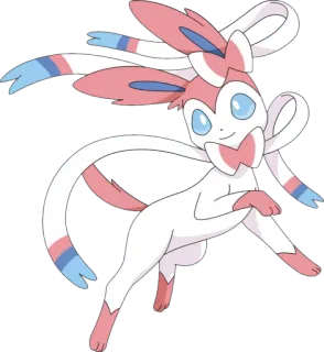 😊 Sylveon Pokémon Pokemon, Sylveon, Peri, Binatang, Lucu whatsapp sticker
