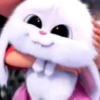 😍 Snowball The Secret Life of Pets うさぎ, 白, 可愛い, 漫画, 動物, ペット telegram sticker