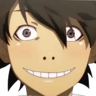 🍙 Anime, Personagem, Engraçado, Expressão, Sorriso telegram sticker