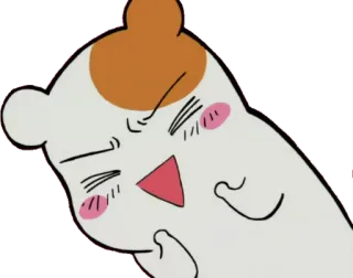 😆 Kreskówka, Animacja, Chomik, Kawaii, Słodkie, Animowane telegram sticker
