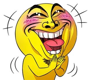 ☺ Meme, Emoji, Vui vẻ, Hài hước, Hoạt hình, Mặt vàng telegram sticker
