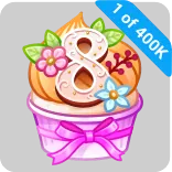 🎁 1 of 400K คัพเค้ก, เลข 8, ดอกไม้, ร้านเบเกอรี่, อาหาร, หวาน telegram sticker