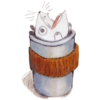 🧋 kubek, napój, kawa, potwór telegram sticker