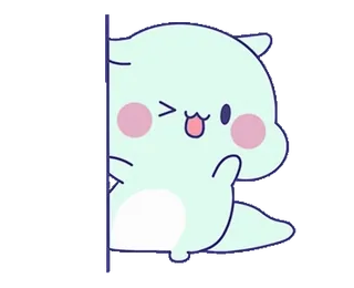 👋 かわいい, 漫画, カワイイ, 動物, キャラクター, ステッカー telegram sticker