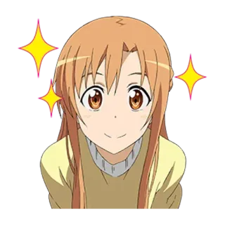 😍 Anime, Mädchen, Süß, Cartoon, Figur, Lächeln whatsapp sticker