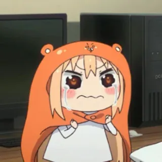 🍧 Umaru Doma Himouto! Umaru-chan anime, crying, sad, umaru, himouto telegram sticker