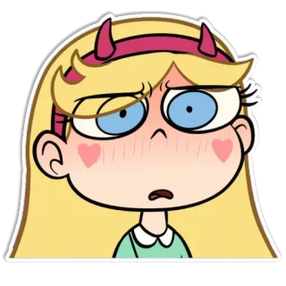 😦 Star Butterfly Star vs. the Forces of Evil การ์ตูน, สตาร์ บัตเตอร์ฟลาย, ดิสนีย์, ตัวละคร, แอนิเมชั่น telegram sticker