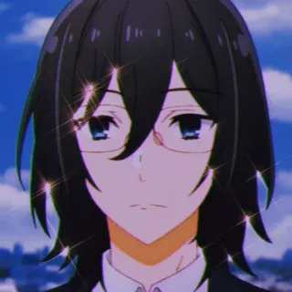 🖤 Izumi Miyamura Horimiya 动漫, 角色, 漫画, 堀与宫村, 宫村伊澄 telegram sticker