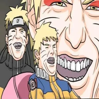 😂 Naruto Naruto, anime, manga, funny, parody, character telegram sticker