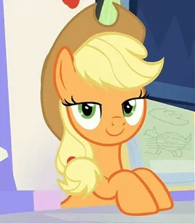 😏 Applejack My Little Pony Cartoon, Pferd, Pony, Applejack, Niedlich, Animiert telegram sticker