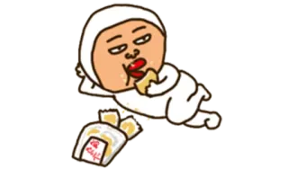 🌯 cartone animato, cibo, mangiare, personaggio, adesivo, pranzo, snack whatsapp sticker