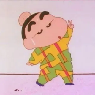 🌱 Shin-chan Nohara Crayon Shin-chan Anime, Cartone animato, Personaggio, Divertente, Monello, Bambino whatsapp sticker
