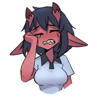 😢 Michiru Kagemori BNA: Brand New Animal telegram sticker