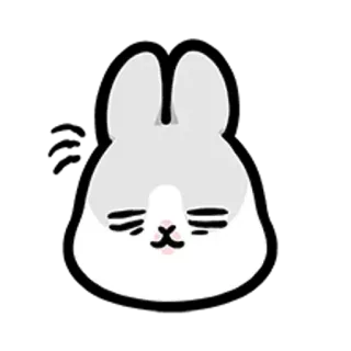 ✳️ kelinci, bunny, hewan, kartun, imut, stiker telegram sticker