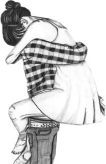 💑 Umarmung, Paar, Zuneigung, Romantik, Umarmen, Liebe, Beziehung whatsapp sticker