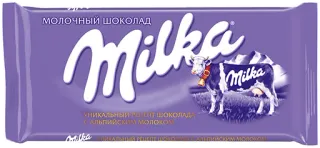 🍫 МОЛОЧНЫЙ ШОКОЛАД milka, chocolate, milk chocolate, candy telegram sticker
