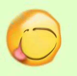 😋 Emoji, Faccia, Espressione, Lingua, Giallo, Divertente, Meme telegram sticker
