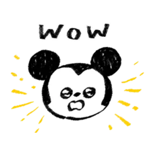 😳 WOW wow, espressione, sorpresa, fumetto, adesivo whatsapp sticker