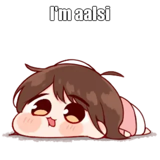 🤔 I'm aalsi pigro, cartone animato, carino, bradipo, stanco, a riposo, anime, personaggio whatsapp sticker