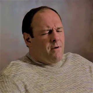 💦 Tony Soprano The Sopranos ทีวี, มาเฟีย, บอส, อาชญากรรม, ดราม่า telegram sticker