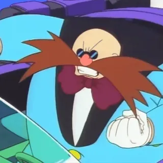 🫤 Dr. Eggman Sonic the Hedgehog Персонаж видеоигры, Злодей, Доктор Эггман, Соник, Мультфильм telegram sticker