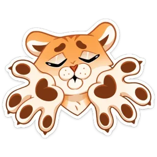 💋 zwierzę, kot, słodkie, naklejka, kreskówka telegram sticker