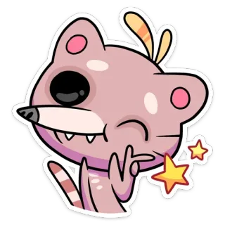 😉 cartoon, animal, otter, cute, kawaii, character, sticker whatsapp sticker