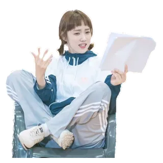 🤷‍♀️ femme, assise, lecture, personnage, asiatique, décontracté telegram sticker