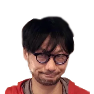 🙃 Hideo Kojima Hideo Kojima, Desenvolvedor de jogos, Video games, Retrato, Óculos, Japonês telegram sticker