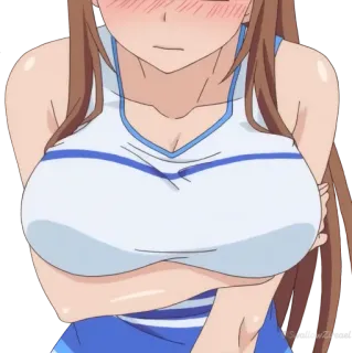 🍒 anime, girl, busty, sports, cartoon whatsapp sticker