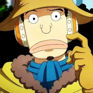 🤔 Usopp One Piece Usopp, One Piece, Anime, Manga, Personaje telegram sticker