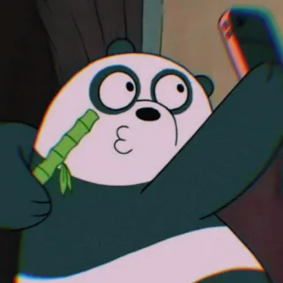 🐼 Panda We Bare Bears Cartoon, Panda, We Bare Bears, Figur, Lustig, Süß, Tier telegram sticker