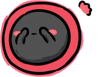 🙈 süß, traurig, Emoji, kawaii, Cartoon, Illustration telegram sticker