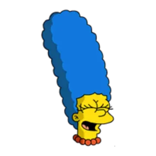 😂 Marge Simpson The Simpsons Marge Simpson, The Simpsons, cartoon, character telegram sticker